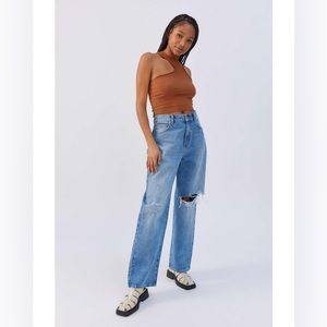 A brand slouch straight leg jeans